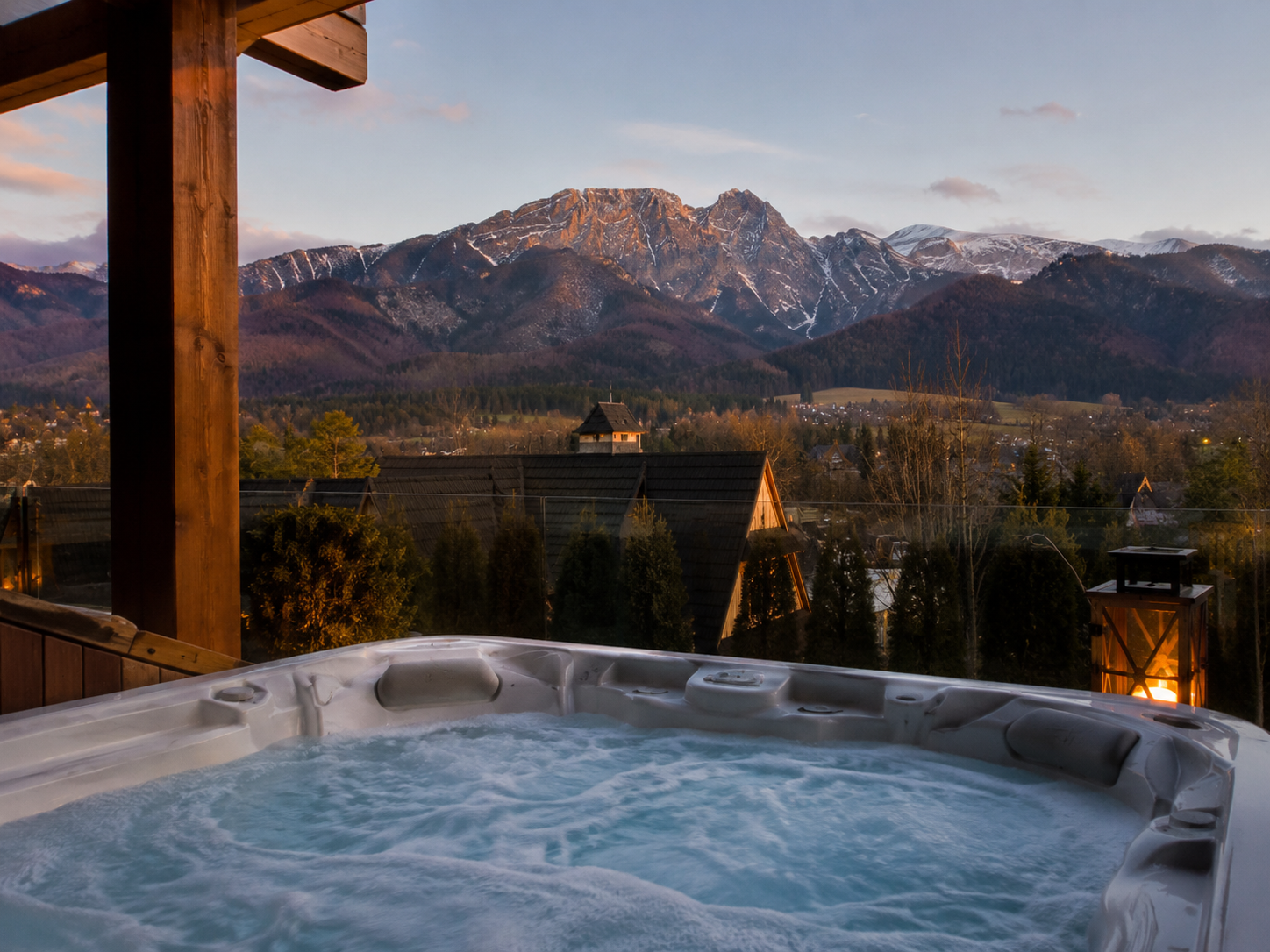 Jacuzzi z widokiem na Giewont